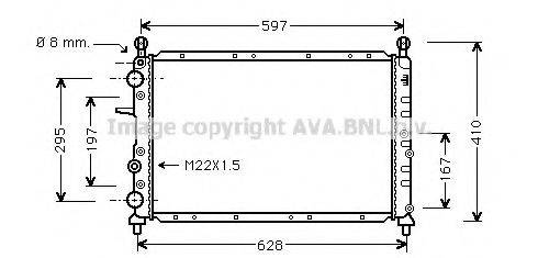 AVA QUALITY COOLING FTA2095 Радиатор, охлаждение двигателя