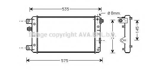 AVA QUALITY COOLING FTA2239 Радиатор, охлаждение двигателя