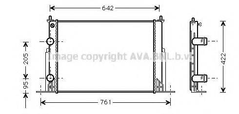 AVA QUALITY COOLING FTA2244 Радиатор, охлаждение двигателя