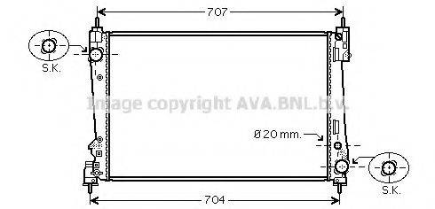 AVA QUALITY COOLING FTA2312 Радиатор, охлаждение двигателя