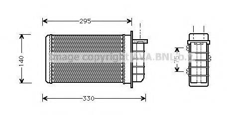 AVA QUALITY COOLING FTA6191 Теплообменник, отопление салона