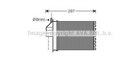 AVA QUALITY COOLING FTA6259 Теплообменник, отопление салона