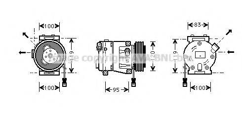 AVA QUALITY COOLING FTAK050 Компрессор, кондиционер