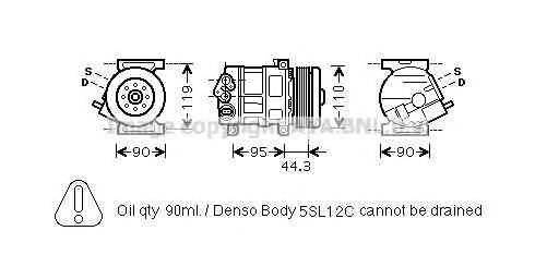 AVA QUALITY COOLING FTAK330 Компрессор, кондиционер