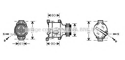 AVA QUALITY COOLING FTK103 Компрессор, кондиционер