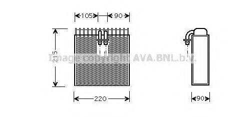 AVA QUALITY COOLING FTV257 Испаритель, кондиционер