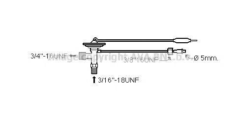 AVA QUALITY COOLING HD1258 Расширительный клапан, кондиционер