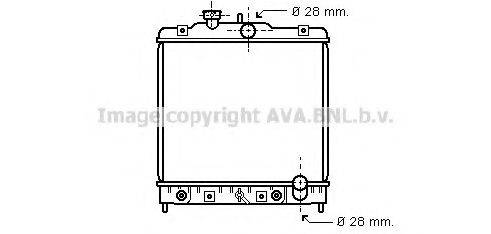 AVA QUALITY COOLING HD2021 Радиатор, охлаждение двигателя