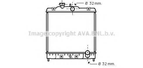 AVA QUALITY COOLING HD2075 Радиатор, охлаждение двигателя