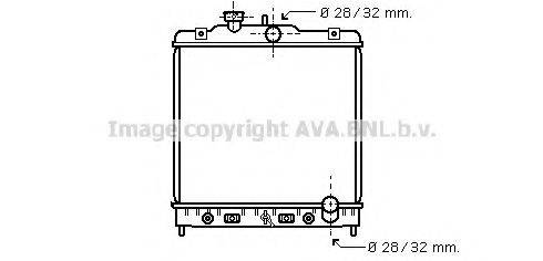 AVA QUALITY COOLING HD2122 Радиатор, охлаждение двигателя