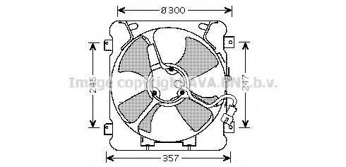 AVA QUALITY COOLING HD7527 Вентилятор, охлаждение двигателя