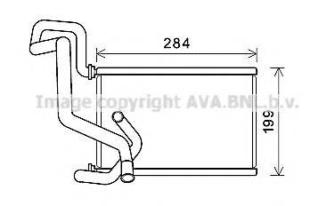 AVA QUALITY COOLING HDA6295 Теплообменник, отопление салона