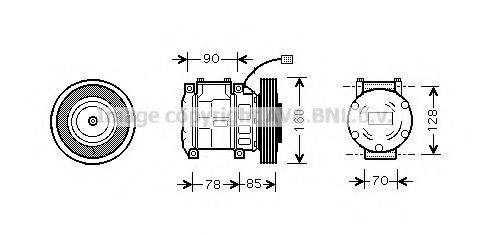 AVA QUALITY COOLING HDAK019 Компрессор, кондиционер