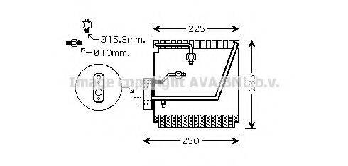 AVA QUALITY COOLING HDV198 Испаритель, кондиционер