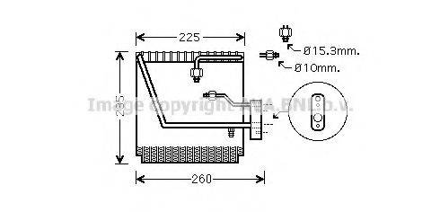 AVA QUALITY COOLING HDV225 Испаритель, кондиционер