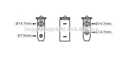 AVA QUALITY COOLING HY1336 Расширительный клапан, кондиционер