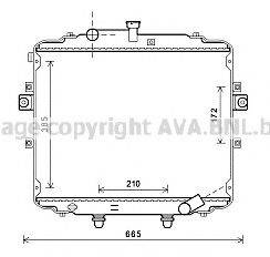 AVA QUALITY COOLING HY2251 Радиатор, охлаждение двигателя