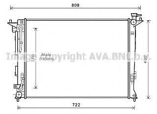 AVA QUALITY COOLING HY2283 Радиатор, охлаждение двигателя