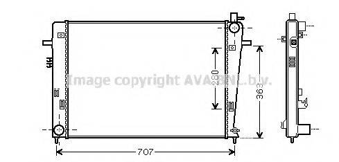 AVA QUALITY COOLING HY2328 Радиатор, охлаждение двигателя