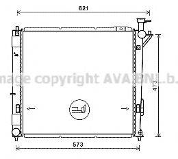 AVA QUALITY COOLING HY2346 Радиатор, охлаждение двигателя