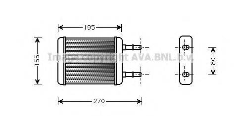 AVA QUALITY COOLING HY6064 Теплообменник, отопление салона