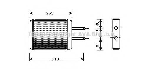 AVA QUALITY COOLING HY6069 Теплообменник, отопление салона