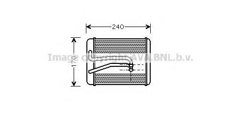 AVA QUALITY COOLING HY6119 Теплообменник, отопление салона