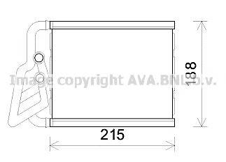 AVA QUALITY COOLING HY6393 Теплообменник, отопление салона