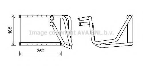 AVA QUALITY COOLING HY6438 Теплообменник, отопление салона