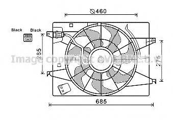 AVA QUALITY COOLING HY7533 Вентилятор, охлаждение двигателя