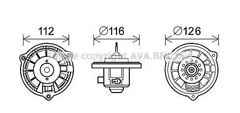 AVA QUALITY COOLING HY8407 Электродвигатель, вентиляция салона