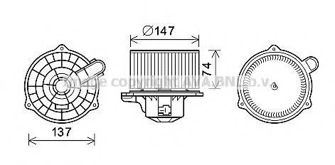 AVA QUALITY COOLING HY8427 Электродвигатель, вентиляция салона