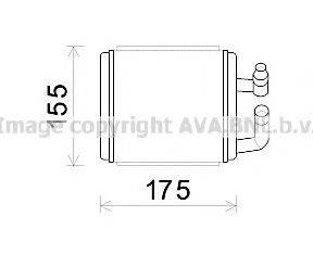 AVA QUALITY COOLING HYA6243 Теплообменник, отопление салона