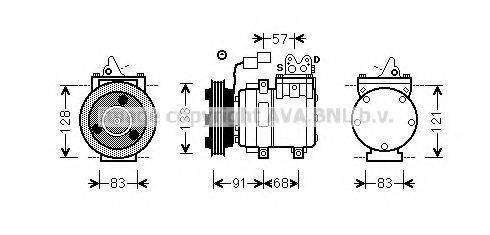 AVA QUALITY COOLING HYK262 Компрессор, кондиционер