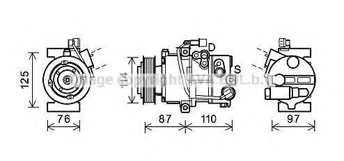 AVA QUALITY COOLING HYK301 Компрессор, кондиционер