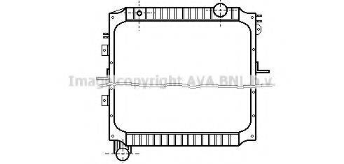 AVA QUALITY COOLING IV2012 Радиатор, охлаждение двигателя