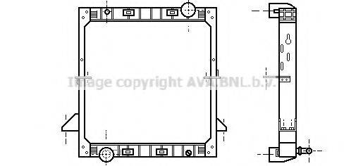 AVA QUALITY COOLING IV2036 Радиатор, охлаждение двигателя