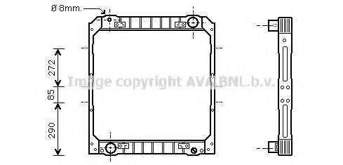 AVA QUALITY COOLING IV2038 Радиатор, охлаждение двигателя