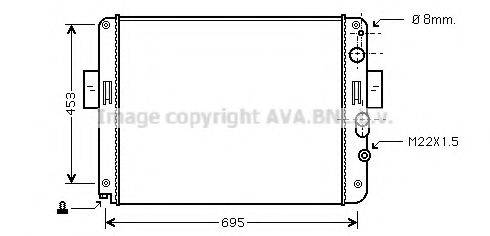AVA QUALITY COOLING IV2061 Радиатор, охлаждение двигателя