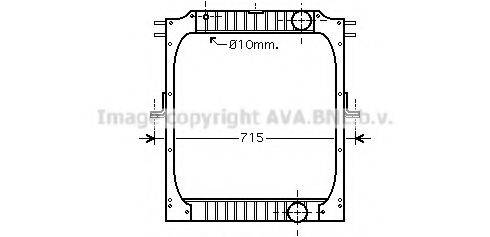 AVA QUALITY COOLING IV2094 Радиатор, охлаждение двигателя