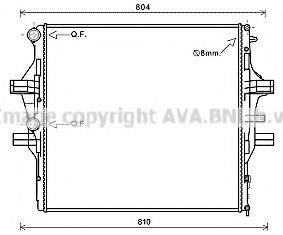 AVA QUALITY COOLING IV2125 Радиатор, охлаждение двигателя