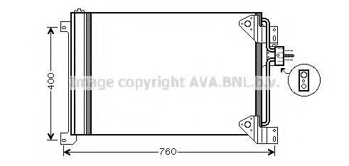 AVA QUALITY COOLING IV5081 Конденсатор, кондиционер