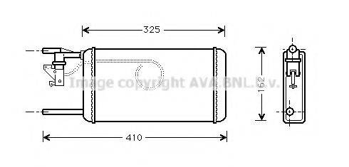 AVA QUALITY COOLING IV6014 Теплообменник, отопление салона