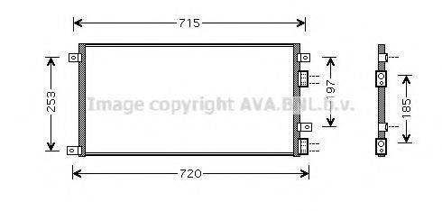 AVA QUALITY COOLING IVA5058 Конденсатор, кондиционер