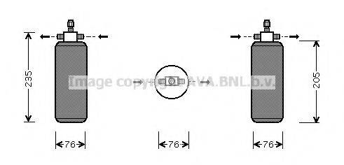 AVA QUALITY COOLING IVD051 Осушитель, кондиционер