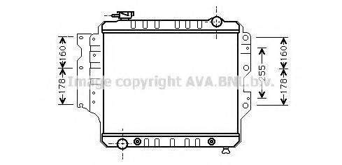 AVA QUALITY COOLING JE2023 Радиатор, охлаждение двигателя