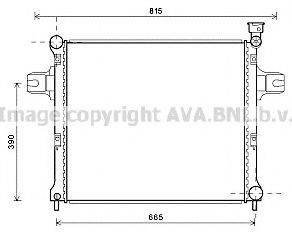 AVA QUALITY COOLING JE2058 Радиатор, охлаждение двигателя