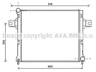 AVA QUALITY COOLING JE2064 Радиатор, охлаждение двигателя