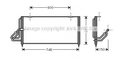 AVA QUALITY COOLING JE5026 Конденсатор, кондиционер