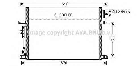 AVA QUALITY COOLING JE5050 Конденсатор, кондиционер